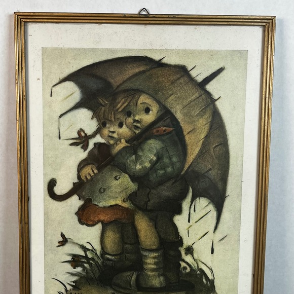 Vintage 1937 Hummel Stormy Weather Print Ars Sacra Josef Muller Munich Germany - Picture 2 of 10